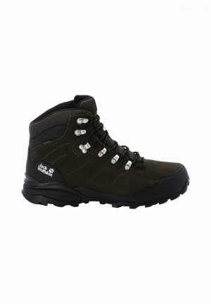 Chaussure de Randonnée Jack Wolfskin Refugio Texapore Mid Homme Noir | 36049967