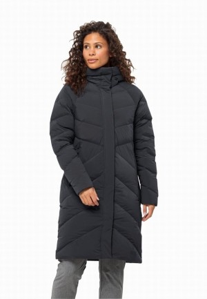 Doudounes Jack Wolfskin Marienplatz Femme Noir | 51883645