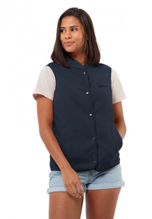 Gilet Jack Wolfskin Light Curl Femme Bleu Marine | 32968627