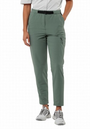 Pantalons De Randonnée Jack Wolfskin Wandermood Femme Vert | 24889127