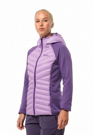 Vestes Jack Wolfskin Routeburn Pro Hybrid Femme Violette | 83610197